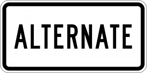 M4-1 Alternate Auxiliary Guide Sign