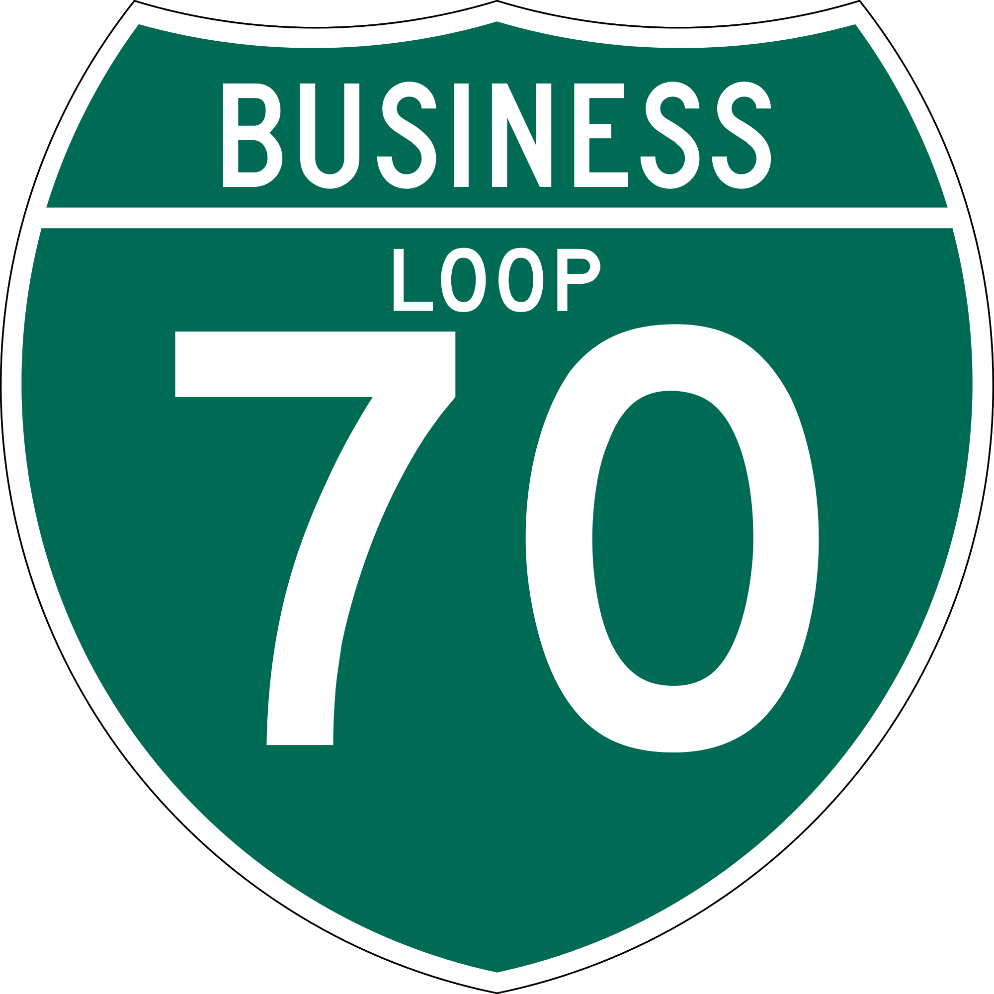 M1-2 Off-Interstate Business Route Loop Guide Sign