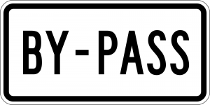 M4-2 By Pass Auxiliary Guide Sign