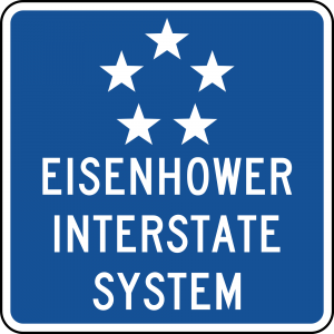 M1-10 Eisenhower Interstate System Guide Sign