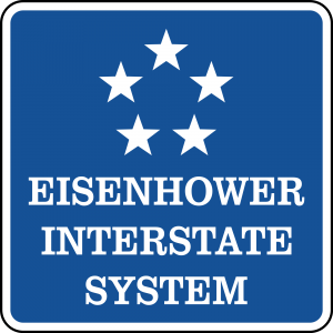 M1-10a Eisenhower Interstate System Guide Sign