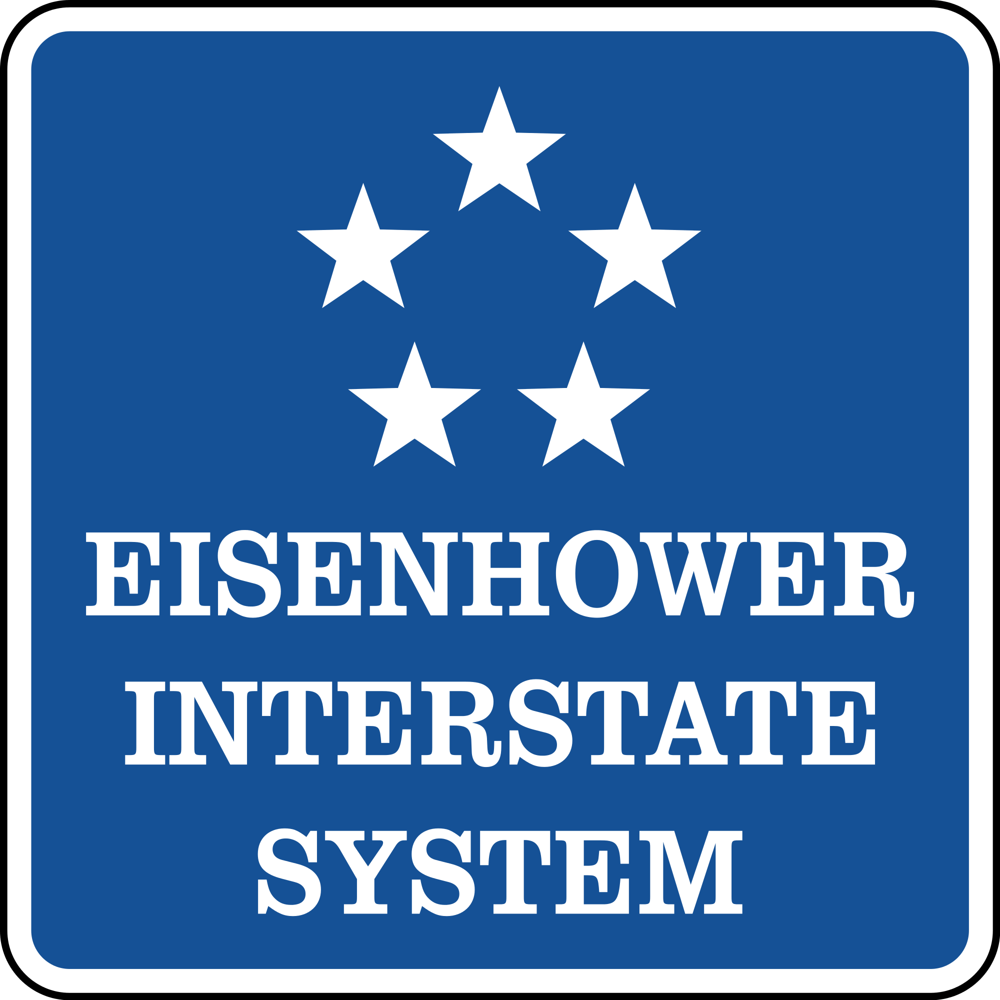 M1-10a Eisenhower Interstate System Guide Sign