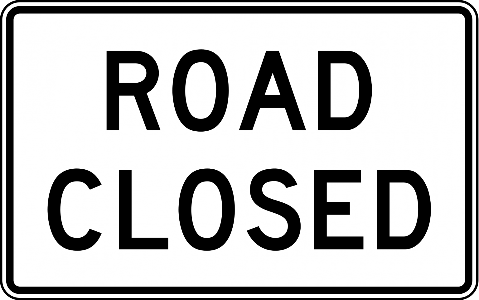 Знак США. Американский знак дороги. Road closed. Знак конец асфальтированной дороги.