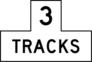 R15-2 Number Of Tracks Grade Crossing Regulatory Sign