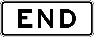 M4-6 End Auxiliary Guide Sign