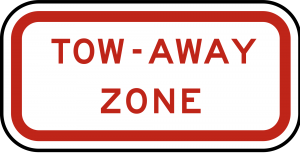 R7-201 Tow Away Zone Regulatory Sign