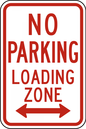 R7-6 No Parking Regulatory Sign