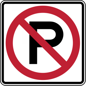 R8-3a No Parking Symbol Regulatory Sign