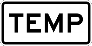 M4-7a Temporary Auxiliary Guide Sign