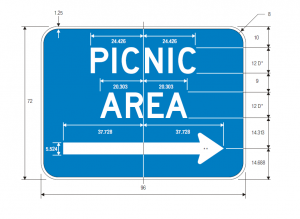 D5-5c Picnic Area Guide Sign Spec