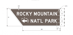 D7-2 National Park Arrow Guide Sign Spec