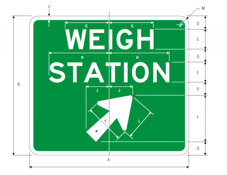 D83 WEIGH STATION EXIT DIRECTION Signs & Safety Devices
