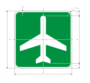 I-5 Airport Guide Sign Spec