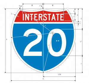 M1-1 Interstate Route Guide Sign Spec