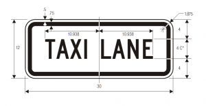 R3-5d Lane Control Plaque Regulatory Sign Spec