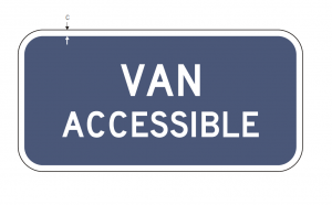 R7-8b Van Accessable Regulatory Sign Spec