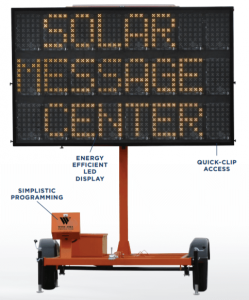 Solar Message Signs Three-Line Solar Message Center - Signs & Safety Devices