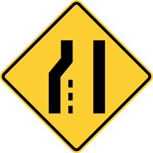 W4-2L Warning Sign