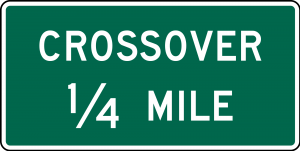 D13-2 Crossover Guide Sign