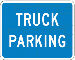 D9-16 Truck Parking Guide Sign