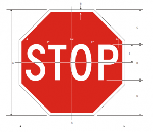 R1-1 Stop Regulatory Sign Spec