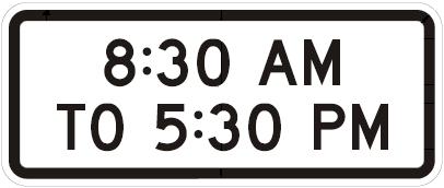 S4-1 8:30 am To 5:30 pm School Sign